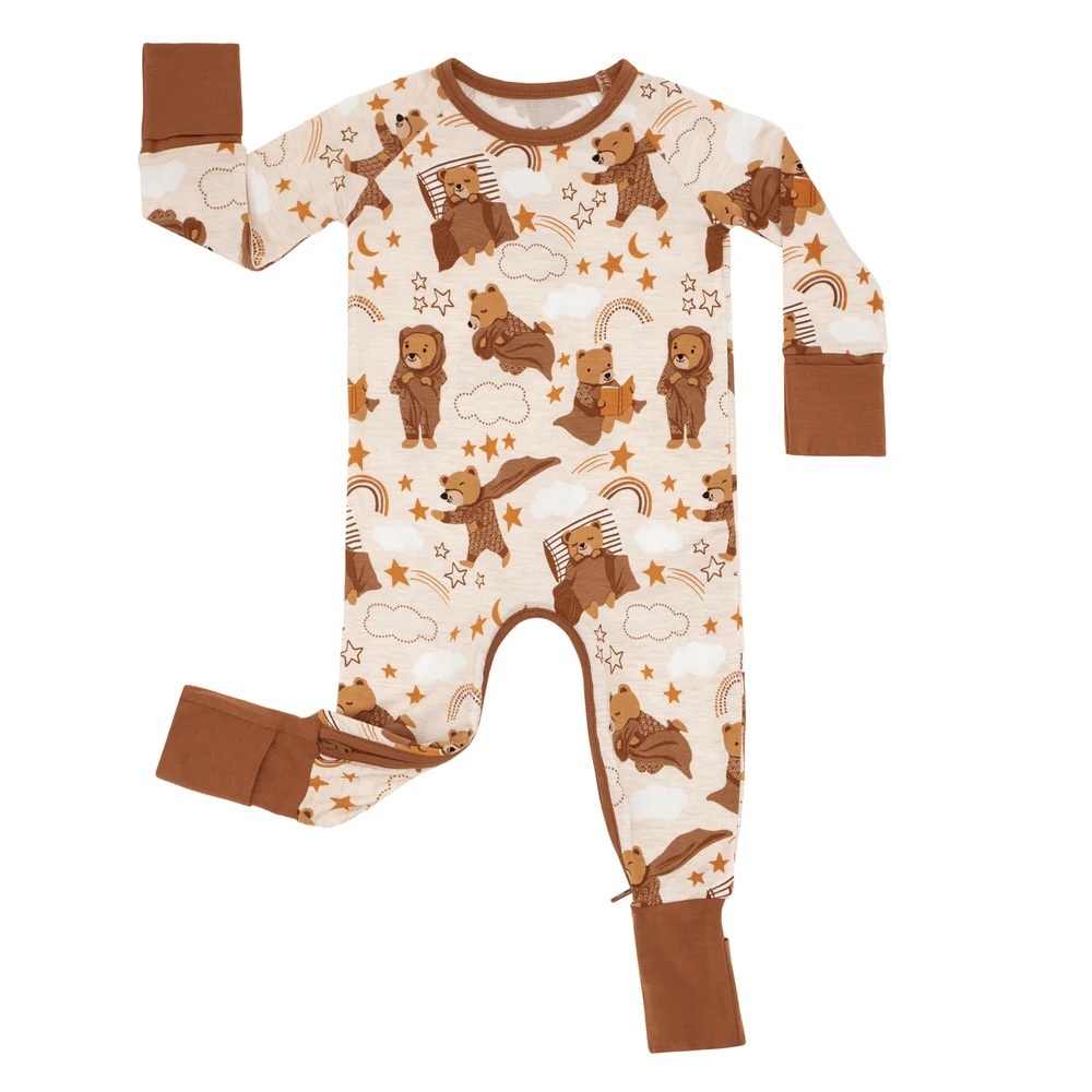 Little Sleepies - Crescent Zip Romper